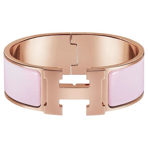 hermes f1 0144 rose dragee|HERMES Enamel Wide Clic Clac H Bracelet GM Rose Dragee .